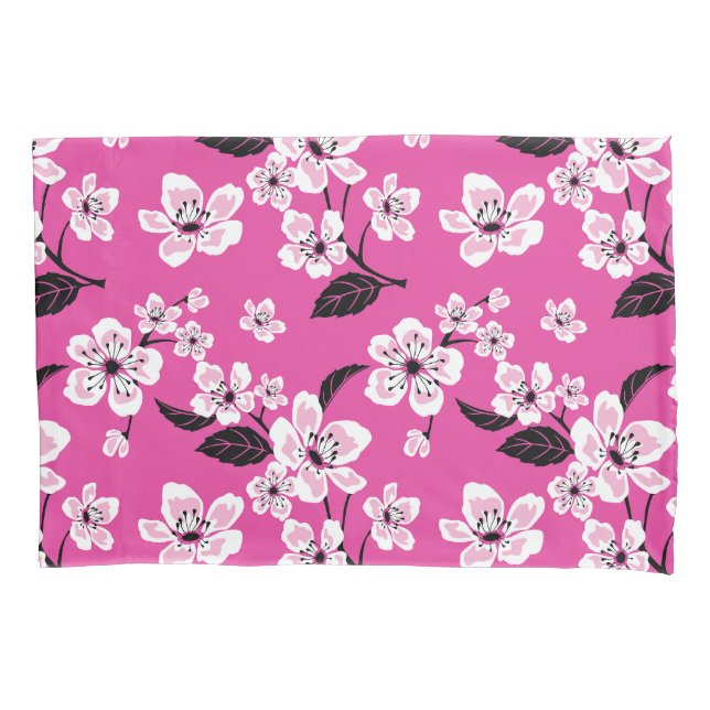 CHERRY BLOSSOM - SAKURA (PINK) PILLOW CASE (Front-Left)