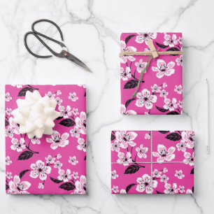 CHERRY BLOSSOM - SAKURA (PINK) WRAPPING PAPER SHEETS