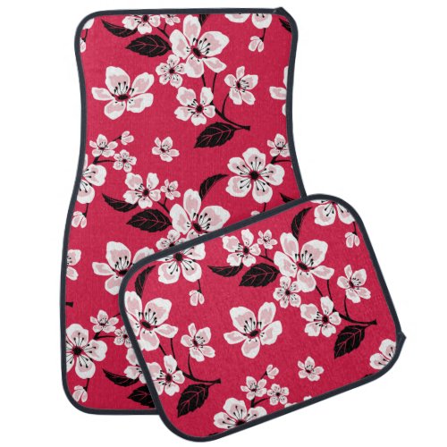 CHERRY BLOSSOM _ SAKURA RED CAR FLOOR MAT