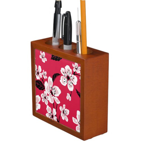 CHERRY BLOSSOM - SAKURA RED DESK ORGANIZER