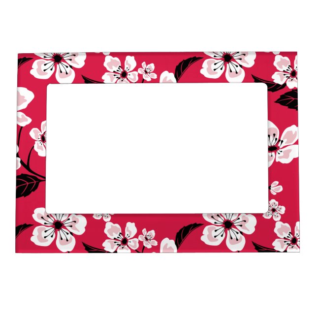 CHERRY BLOSSOM - SAKURA (RED) MAGNETIC FRAME (Front)