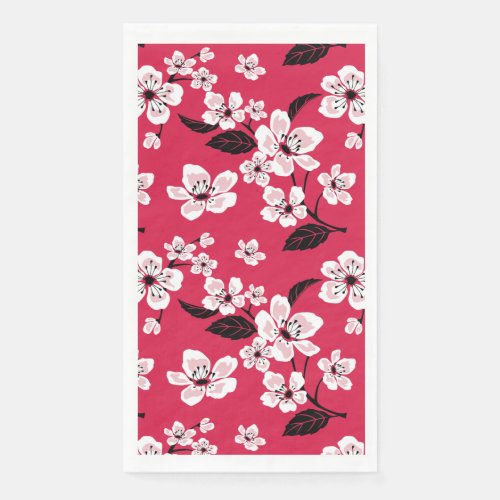 CHERRY BLOSSOM _ SAKURA RED PAPER GUEST TOWELS