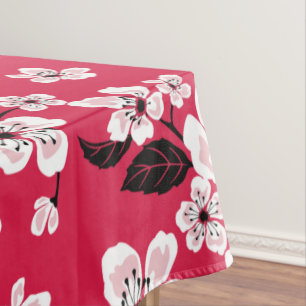 CHERRY BLOSSOM - SAKURA (RED) TABLECLOTH
