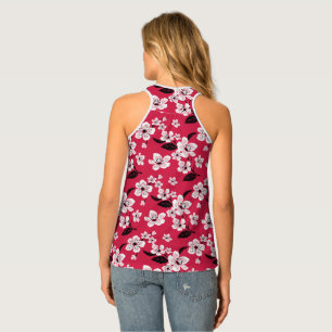 CHERRY BLOSSOM - SAKURA (RED) TANK TOP