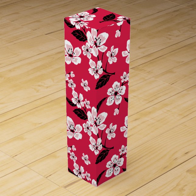 CHERRY BLOSSOM - SAKURA (RED) WINE BOX (Front)