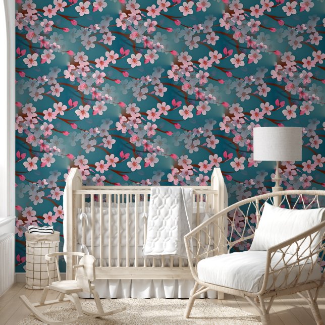 Cherry Blossom - Sakura seamless pattern 1 Wallpaper (Kids)