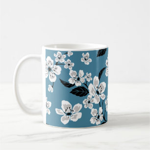 CHERRY BLOSSOM - SAKURA (SMOKY BLUE) COFFEE MUG