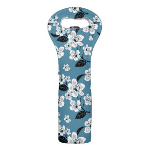 CHERRY BLOSSOM - SAKURA (SMOKY BLUE) WINE BAG