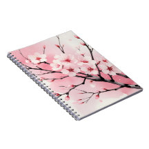 Cherry Blossom Sakura Spiral Notebook | Pink Water