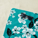 CHERRY BLOSSOM - SAKURA (TEAL) BEACH TOWEL
