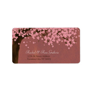 Cherry Blossom / Sakura Watercolor (Dusk) Address Label