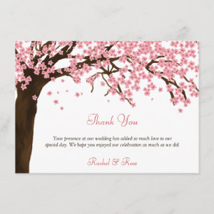 Cherry Blossom / Sakura Watercolor Thank You Card