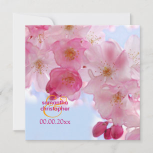 Cherry blossom/sakura wedding invitations