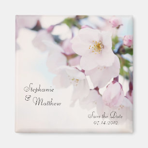 Cherry Blossom Save the Date Magnet