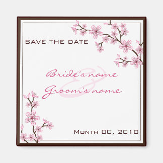 Cherry Blossom Save the Date magnets