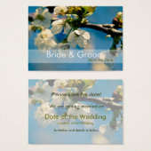 Cherry Blossom • Save the Date Mini Card (Front & Back)