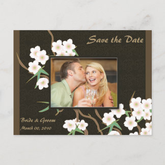 Cherry Blossom Save the Date Photo Postcards
