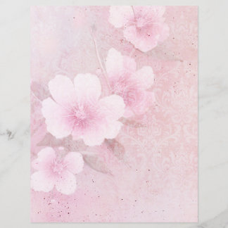Cherry Blossom Scrapbook Ephemera