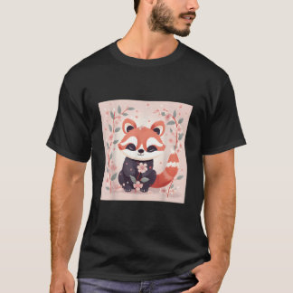 Cherry Blossom Season Red Panda Adorable Spring De T-Shirt