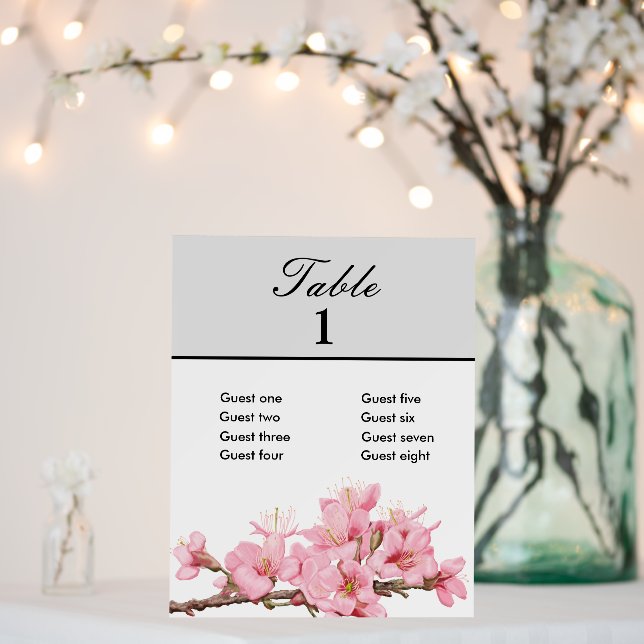 Cherry Blossom seating chart Foam Board (In Situ (Wedding))