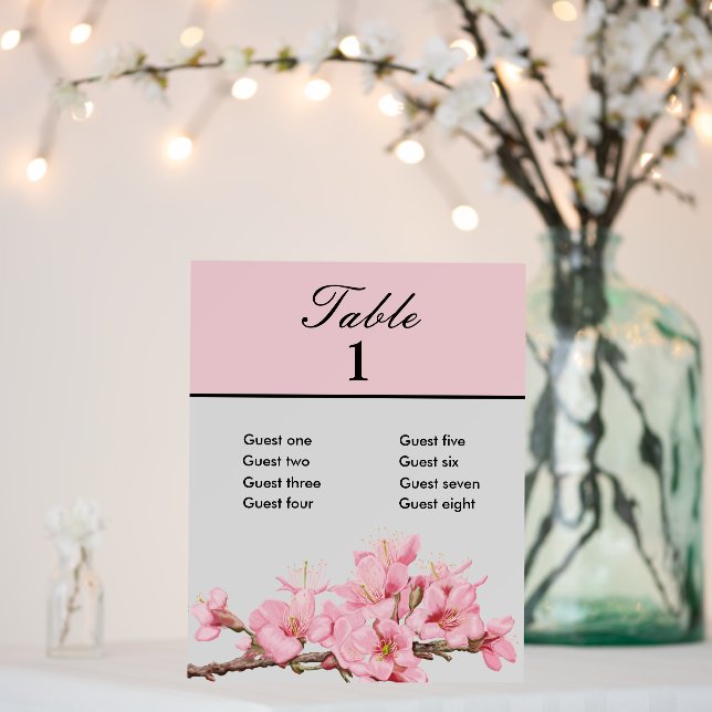 Cherry Blossom seating chart Foam Board (In Situ (Wedding))