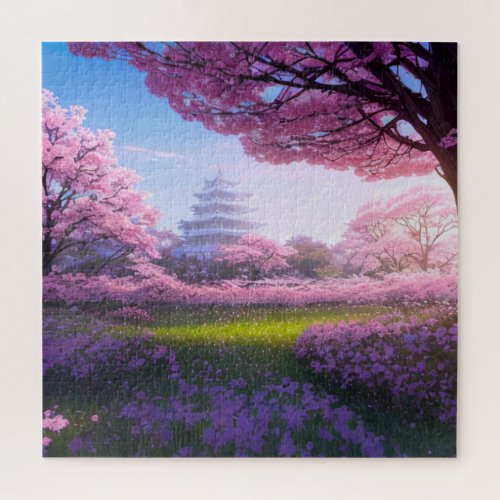 Cherry Blossom Serenade Jigsaw Puzzle