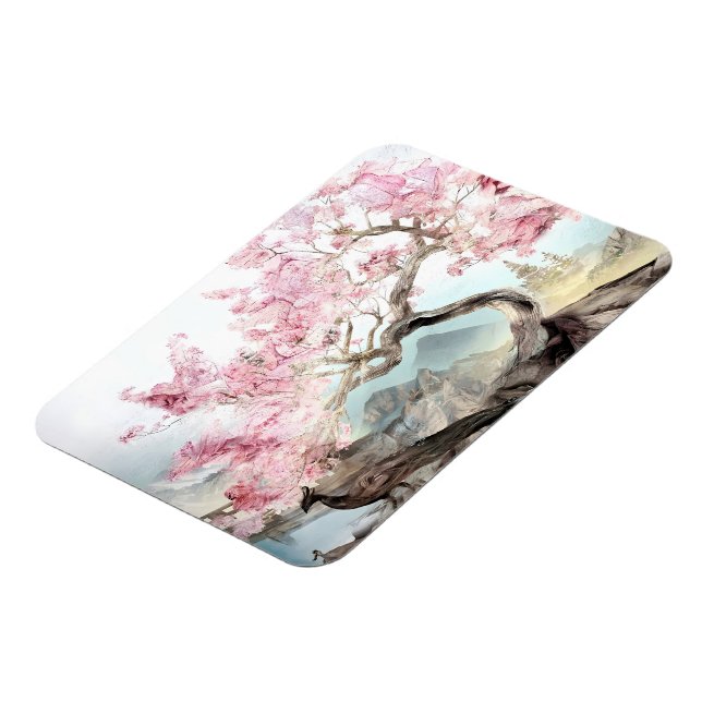 Cherry Blossom Serenade Magnet (Left Side)