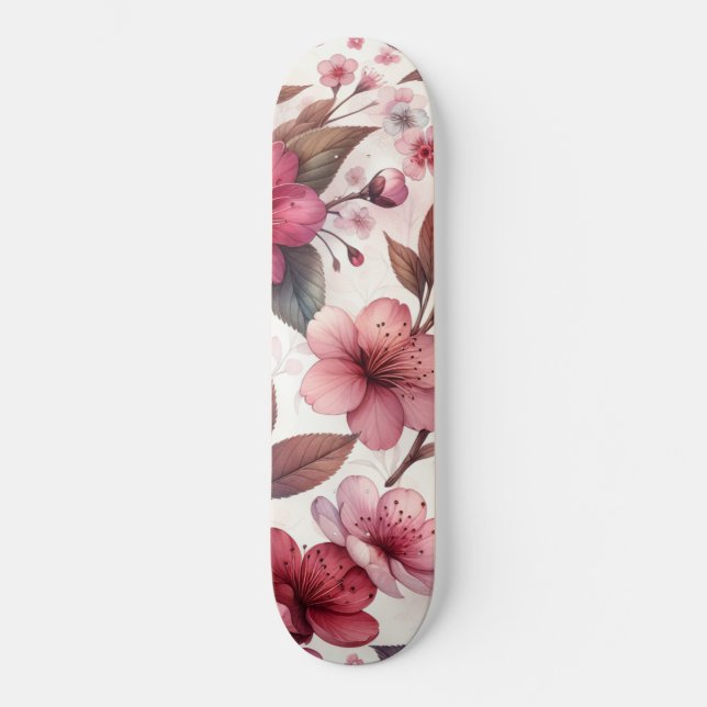 Cherry Blossom Skateboard (Front)