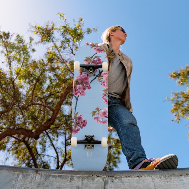 Cherry Blossom Skateboard by Evlear (Outdoor 1)