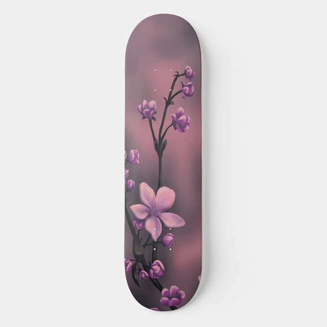 Cherry Blossom Skateboard Deck (Front)