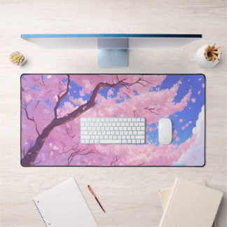 Cherry Blossom Sky Gaming Mousepad Desk Mat