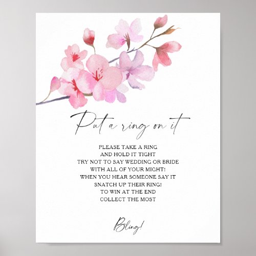 Cherry Blossom _ spring put a ring on it game Poster