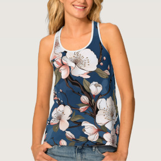 Cherry blossom spring tank top