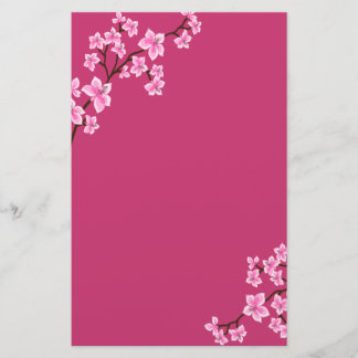Cherry Blossom stationery