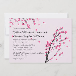 Cherry Blossom Stems - Wedding Invitation