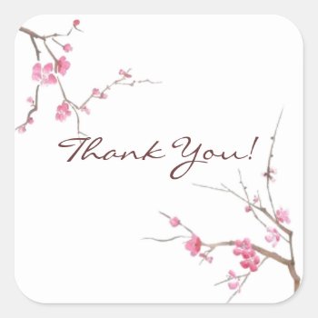 Cherry Blossom Sticker - Customizable by luckygirl12776 at Zazzle