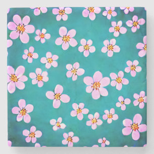 Cherry Blossom Stone Coaster