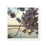 Cherry Blossom Sunset in Washington DC Napkins