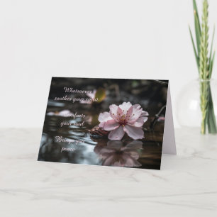 CHERRY BLOSSOM SYMPATHY CARD