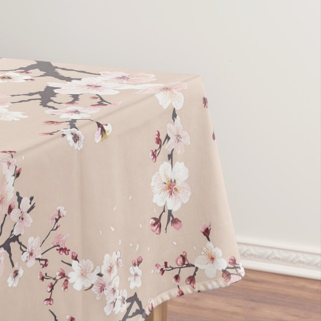 Cherry Blossom Table Cloth Petal Patterned (In Situ)