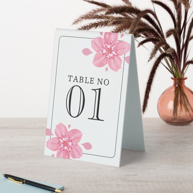 Cherry Blossom Table No Sitting Arrangement Table Tent (In SItu (Table))
