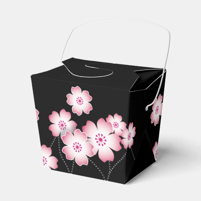 Cherry Blossom Takeout Box (Front Side)