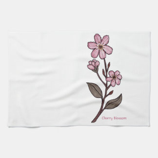Cherry Blossom Tea Towel