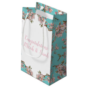 New Pink Cherry Blossom Gift Bag Creative Small Fresh Tote Bag Paper Bag  Spot Cosmetic Packaging Bag - China Custom Bag, Packaging Bag