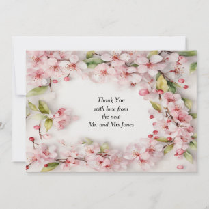 Cherry Blossom Thank You Card