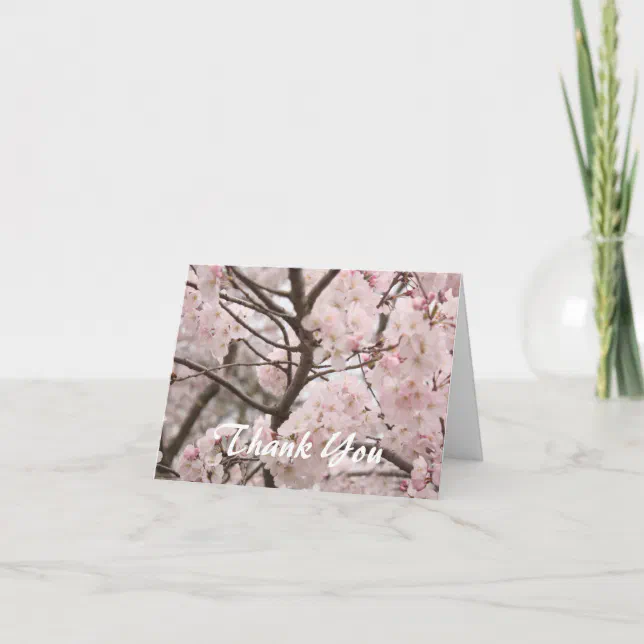 Cherry Blossom Thank You Card | Zazzle