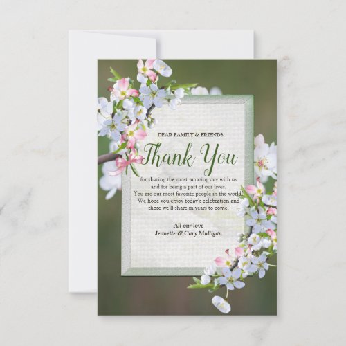 Cherry Blossom Thank You Cards