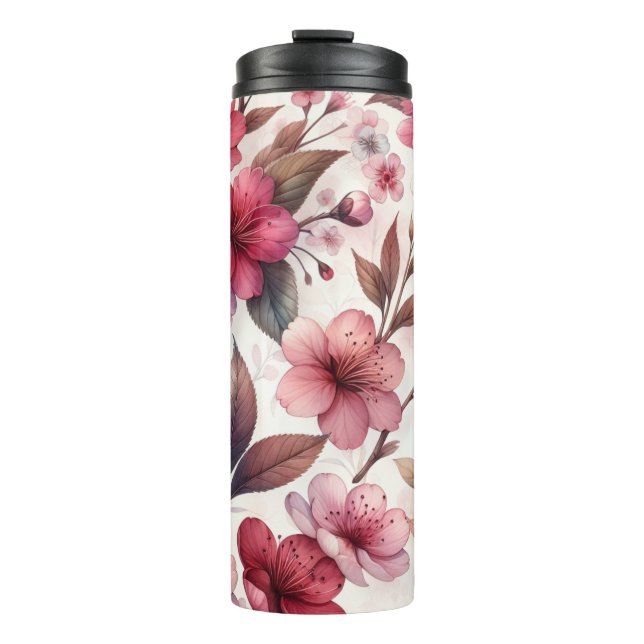Cherry Blossom Thermal Tumbler (Front)