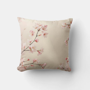 Cherry Blossom Throw Pillow