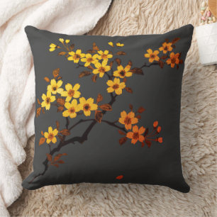 Cherry Blossom Throw Pillow